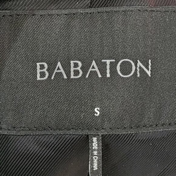 Babaton Gray Tweed 70% Wool Blend Double Breasted Howell Peacoat Preppy - Picture 6 of 10